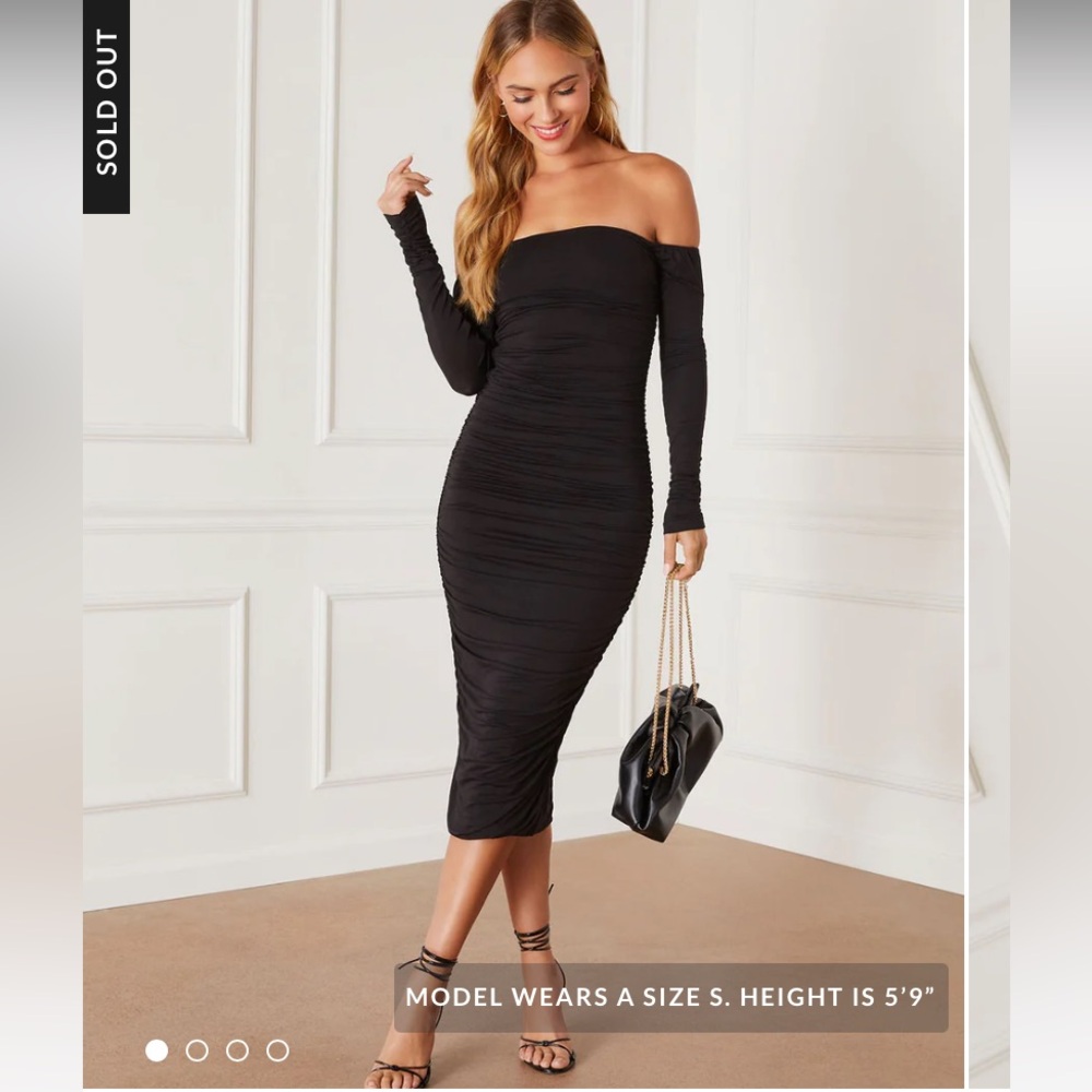 VICI Black Off Shoulder Dress